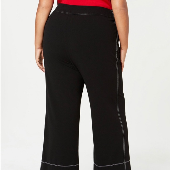 INC Plus Size Slit-Front Pants - Picture 6 of 7